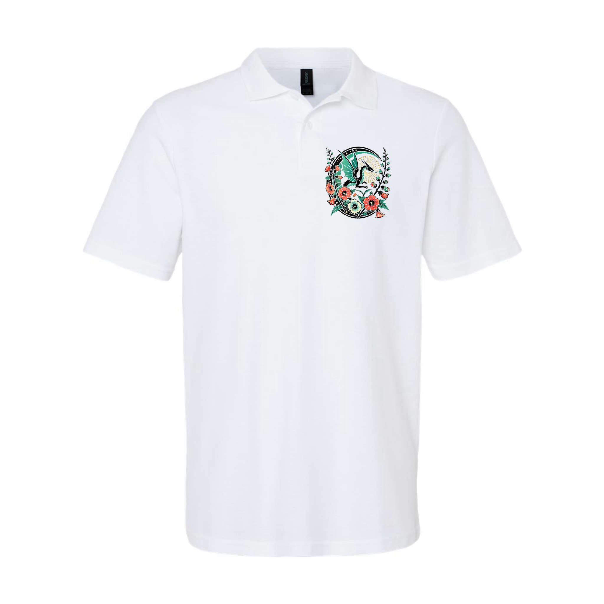 Vintage Dragon Illustration Dragon Lovers Polo
