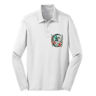 Vintage Dragon Illustration Dragon Lovers Silk Touch Performance Long Sleeve Polo