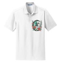 Vintage Dragon Illustration Dragon Lovers Dry Zone Grid Polo