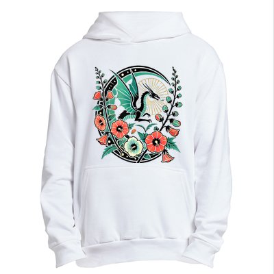 Vintage Dragon Illustration Dragon Lovers Urban Pullover Hoodie