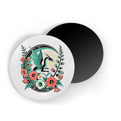 Vintage Dragon Illustration Dragon Lovers Magnet