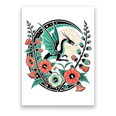 Vintage Dragon Illustration Dragon Lovers Poster