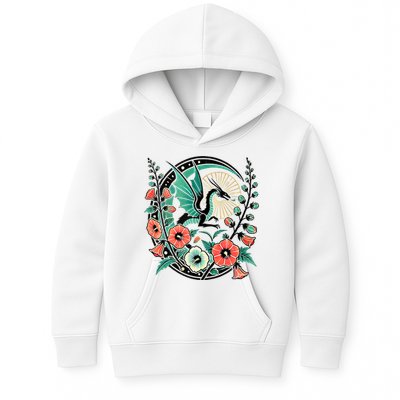 Vintage Dragon Illustration Dragon Lovers Kids Hoodie