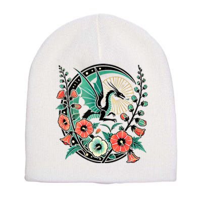 Vintage Dragon Illustration Dragon Lovers Short Acrylic Beanie