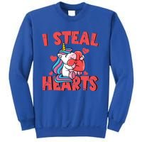 Valentine's Day I Steal Hearts Unicorn Love Cool Gift Sweatshirt