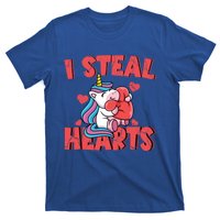 Valentine's Day I Steal Hearts Unicorn Love Cool Gift T-Shirt