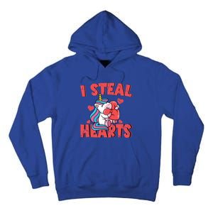 Valentine's Day I Steal Hearts Unicorn Love Cool Gift Tall Hoodie