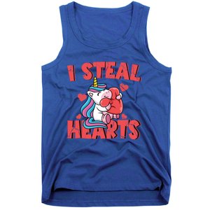 Valentine's Day I Steal Hearts Unicorn Love Cool Gift Tank Top