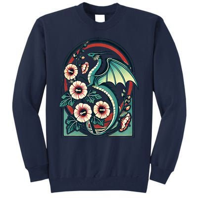 Vintage Dragon Illustration Dragon Lovers Tall Sweatshirt