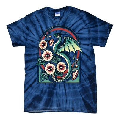 Vintage Dragon Illustration Dragon Lovers Tie-Dye T-Shirt