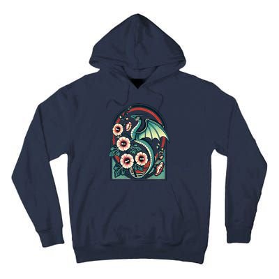 Vintage Dragon Illustration Dragon Lovers Tall Hoodie