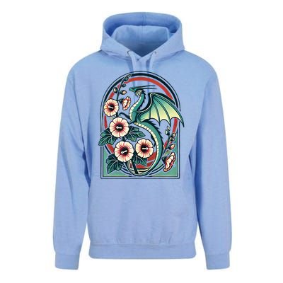 Vintage Dragon Illustration Dragon Lovers Unisex Surf Hoodie