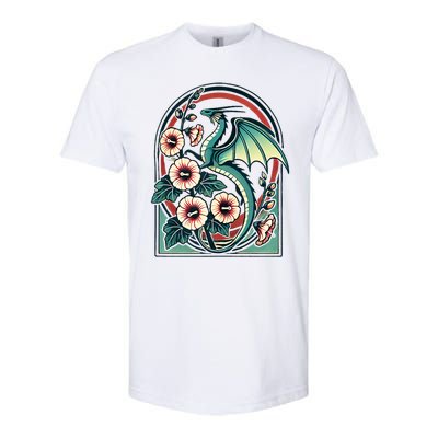 Vintage Dragon Illustration Dragon Lovers Softstyle CVC T-Shirt