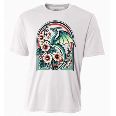 Vintage Dragon Illustration Dragon Lovers Cooling Performance Crew T-Shirt