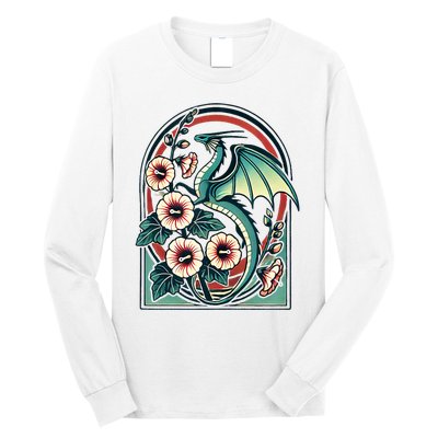 Vintage Dragon Illustration Dragon Lovers Long Sleeve Shirt