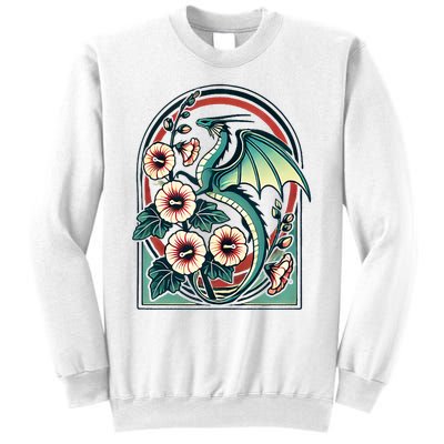 Vintage Dragon Illustration Dragon Lovers Sweatshirt