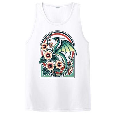 Vintage Dragon Illustration Dragon Lovers PosiCharge Competitor Tank