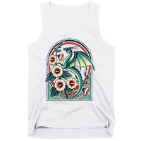 Vintage Dragon Illustration Dragon Lovers Tank Top