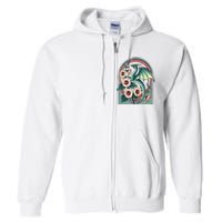 Vintage Dragon Illustration Dragon Lovers Full Zip Hoodie