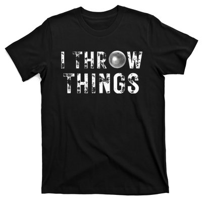 Vintage Distressed I Throw Things Shot Put Track And Field T-Shirt