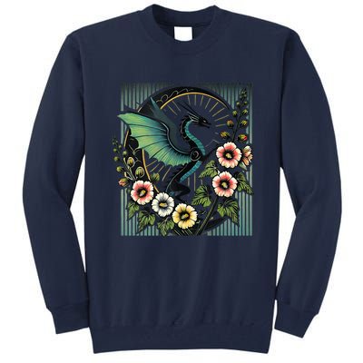 Vintage Dragon Illustration Dragon Lovers Tall Sweatshirt