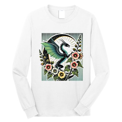 Vintage Dragon Illustration Dragon Lovers Long Sleeve Shirt