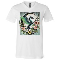 Vintage Dragon Illustration Dragon Lovers V-Neck T-Shirt