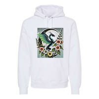 Vintage Dragon Illustration Dragon Lovers Premium Hoodie