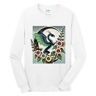 Vintage Dragon Illustration Dragon Lovers Tall Long Sleeve T-Shirt