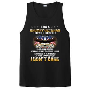 Veterans Day I Am A Grumpy Old Veteran I Served I Sacrificed Meaningful Gift PosiCharge Competitor Tank