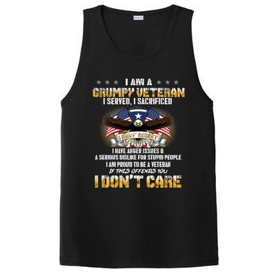 Veterans Day I Am A Grumpy Old Veteran I Served I Sacrificed Meaningful Gift PosiCharge Competitor Tank