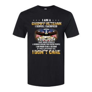 Veterans Day I Am A Grumpy Old Veteran I Served I Sacrificed Meaningful Gift Softstyle CVC T-Shirt