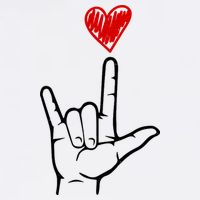 Valentines Day I Love You Hand Sign Asl Cooling Performance Crew T-Shirt