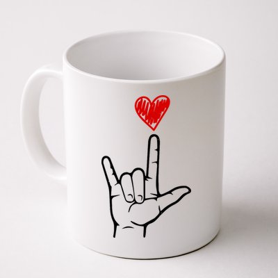 Valentines Day I Love You Hand Sign Asl Mug