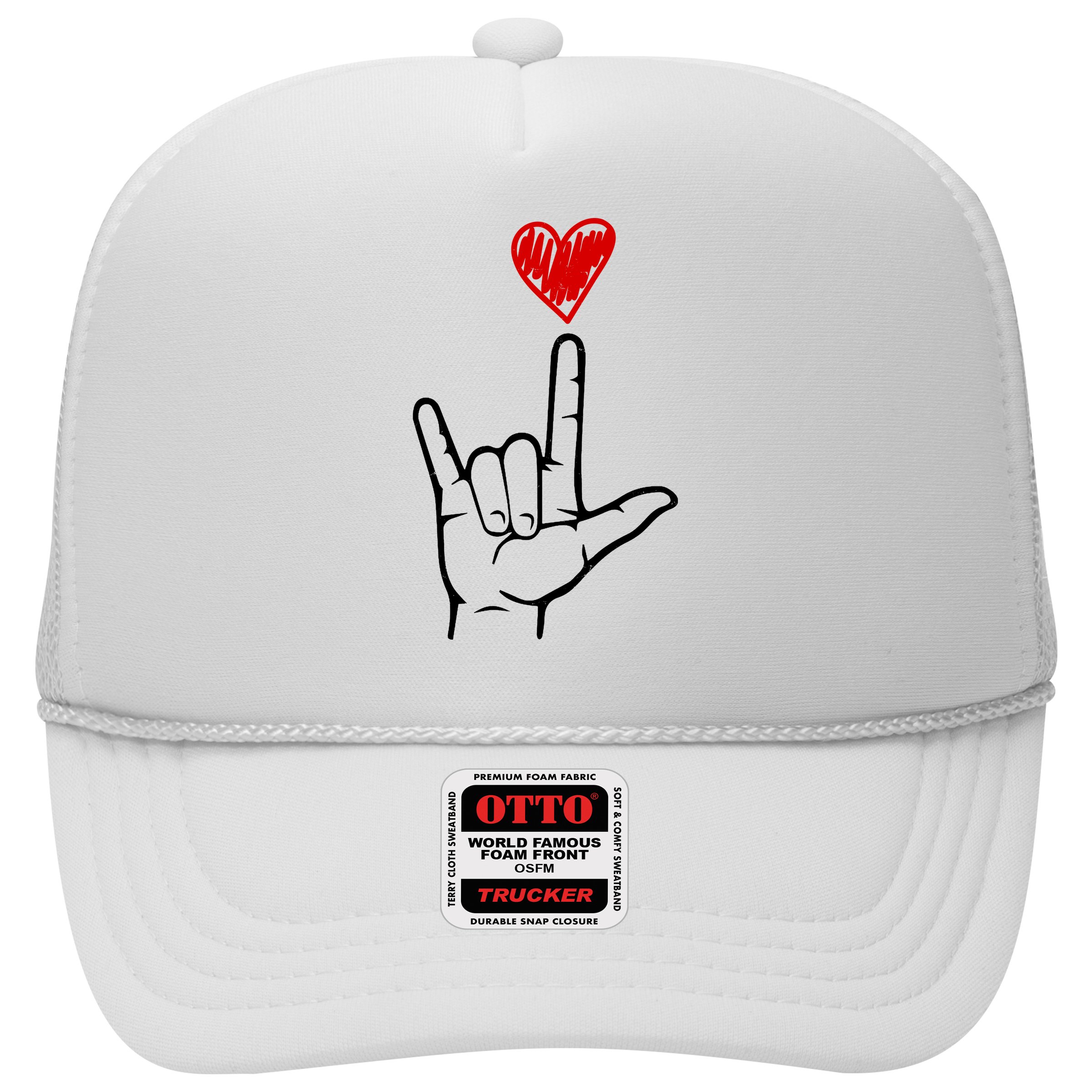 Valentines Day I Love You Hand Sign Asl Hat