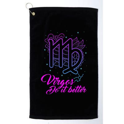 Virgos Do It Better Zodiac Maiden Sign Astrology Horoscope Platinum Collection Golf Towel