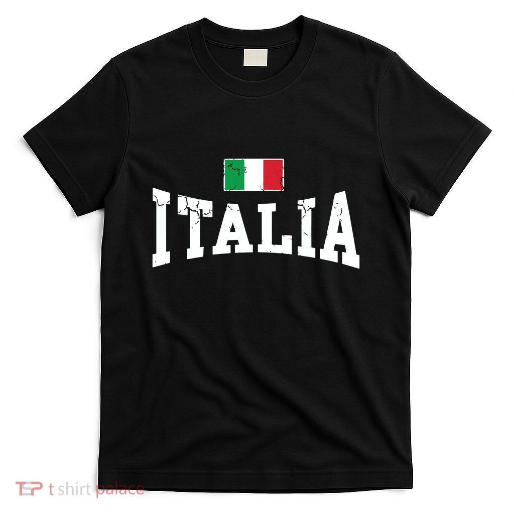 Vintage Distressed Italia Flag Italy Italian Family Group T-Shirt