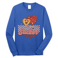 Valentine's Day Im A Sucker For You Heart Lollipops Xoxo Great Gift Long Sleeve Shirt