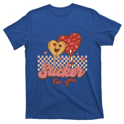 Valentine's Day Im A Sucker For You Heart Lollipops Xoxo Great Gift T-Shirt