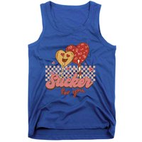 Valentine's Day Im A Sucker For You Heart Lollipops Xoxo Great Gift Tank Top