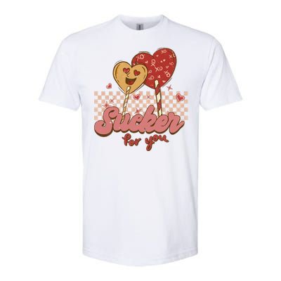 Valentine's Day Im A Sucker For You Heart Lollipops Xoxo Great Gift Softstyle CVC T-Shirt