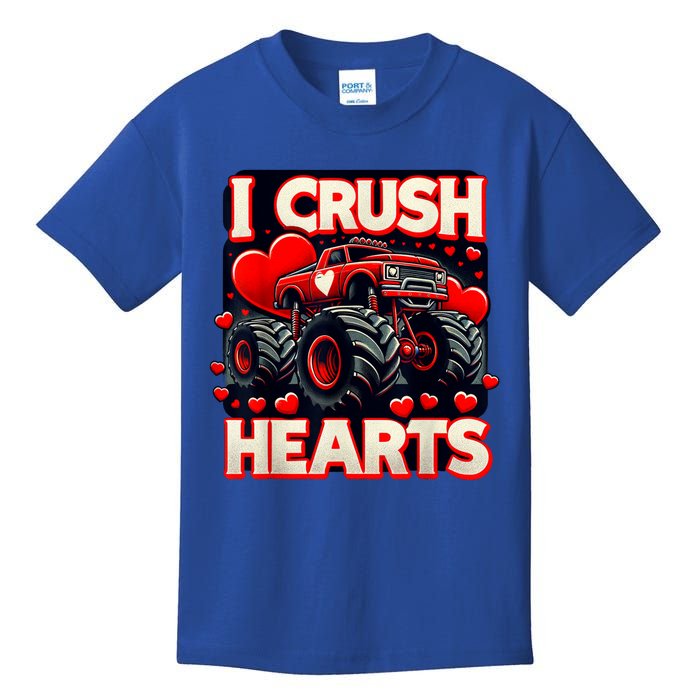 Valentines Day I Crush Hearts Kids T-Shirt