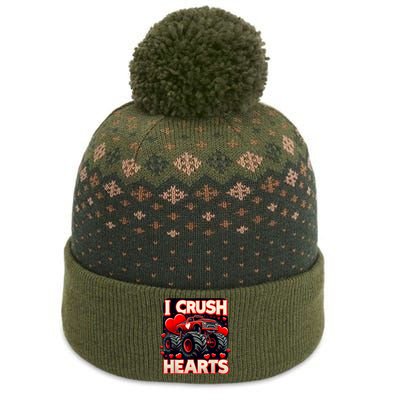 Valentines Day I Crush Hearts The Baniff Cuffed Pom Beanie