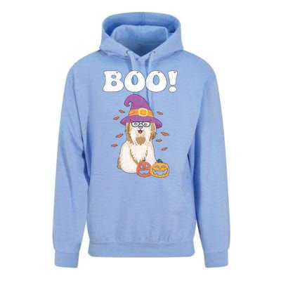 Vintage Dog Is My Boo Witch Poodles Dog Mom Dad Halloween Great Gift Unisex Surf Hoodie