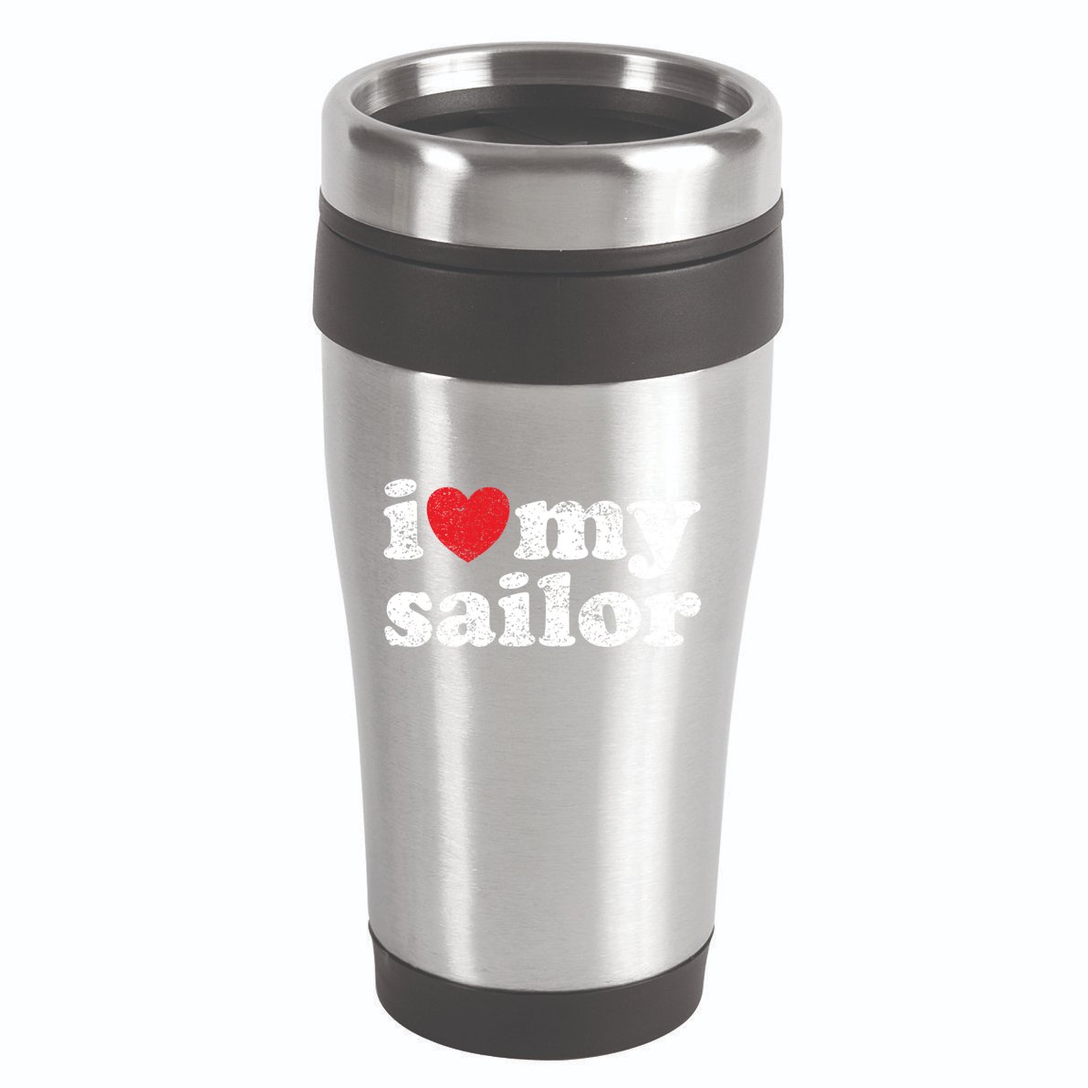 Vintage Distressed I Love My Sailor Meaningful Gift 16oz Travel Tumbler