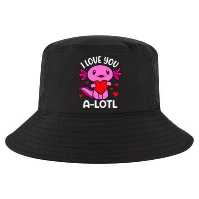 Valentines Day I Love You Alotl Axolotl Cool Comfort Performance Bucket Hat