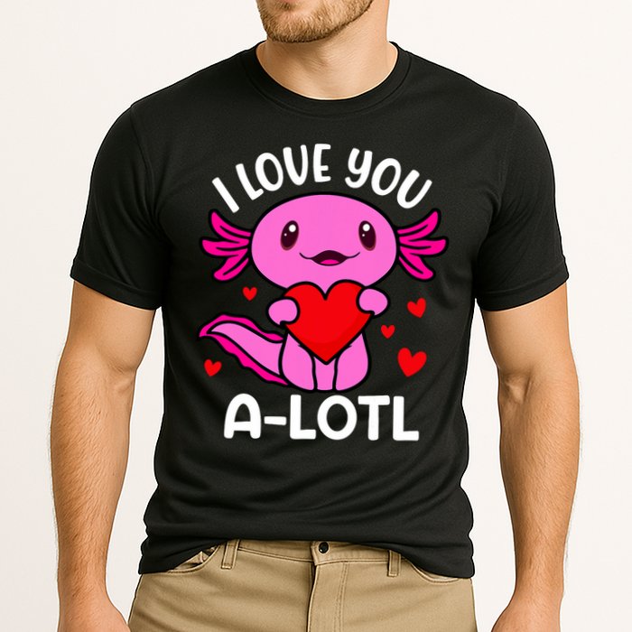 Valentines Day I Love You Alotl Axolotl Cooling Performance Crew T-Shirt