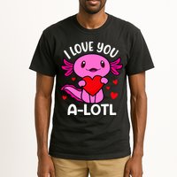 Valentines Day I Love You Alotl Axolotl Tall T-Shirt