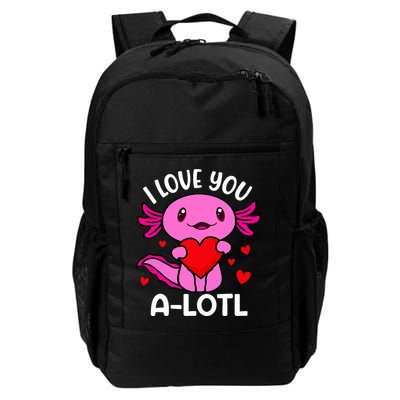 Valentines Day I Love You Alotl Axolotl Backpack