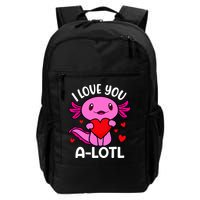 Valentines Day I Love You Alotl Axolotl Backpack